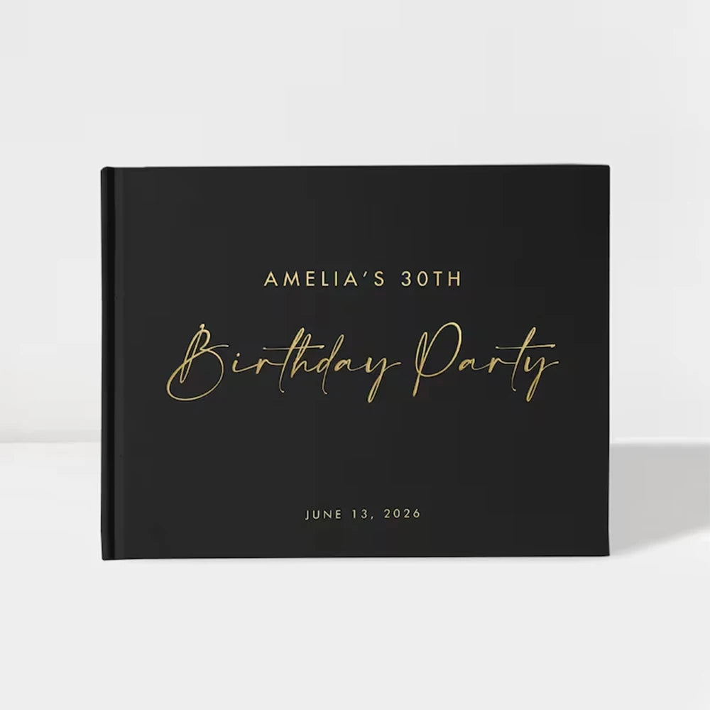 Custom Wedding Guest Book β Elegant Mr & Mrs Keepsake Album