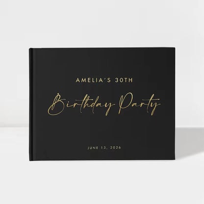 Custom Wedding Guest Book – Elegant Mr & Mrs Keepsake Album