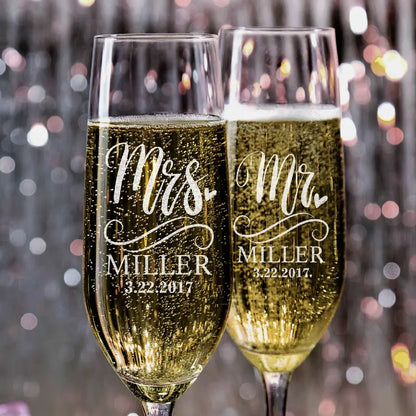 Personalized Wedding Glasses